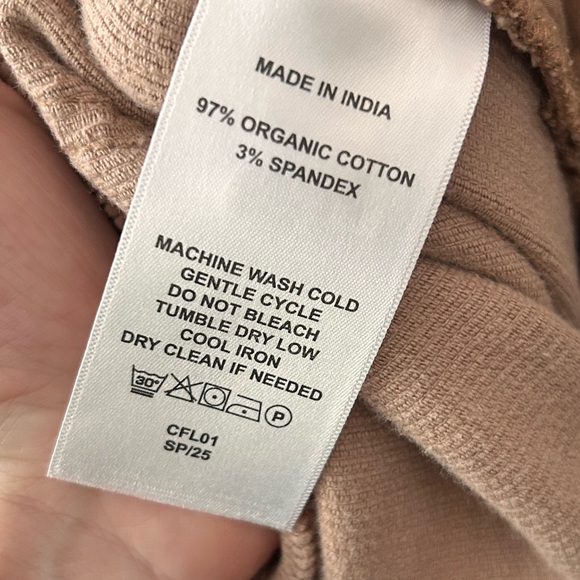 Quince Organic Stretch Corduroy Straight Leg Pants in Warm Brown Sz 8 - Picture 8 of 9